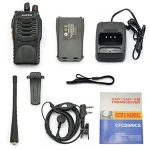 Walkie Talkie Baofeng BF-888S negro con pinganillo auricular