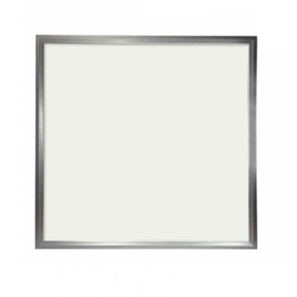 Panneau LED Slim 60x60cm 48W Blanc chaud 3000K avec cadre argent