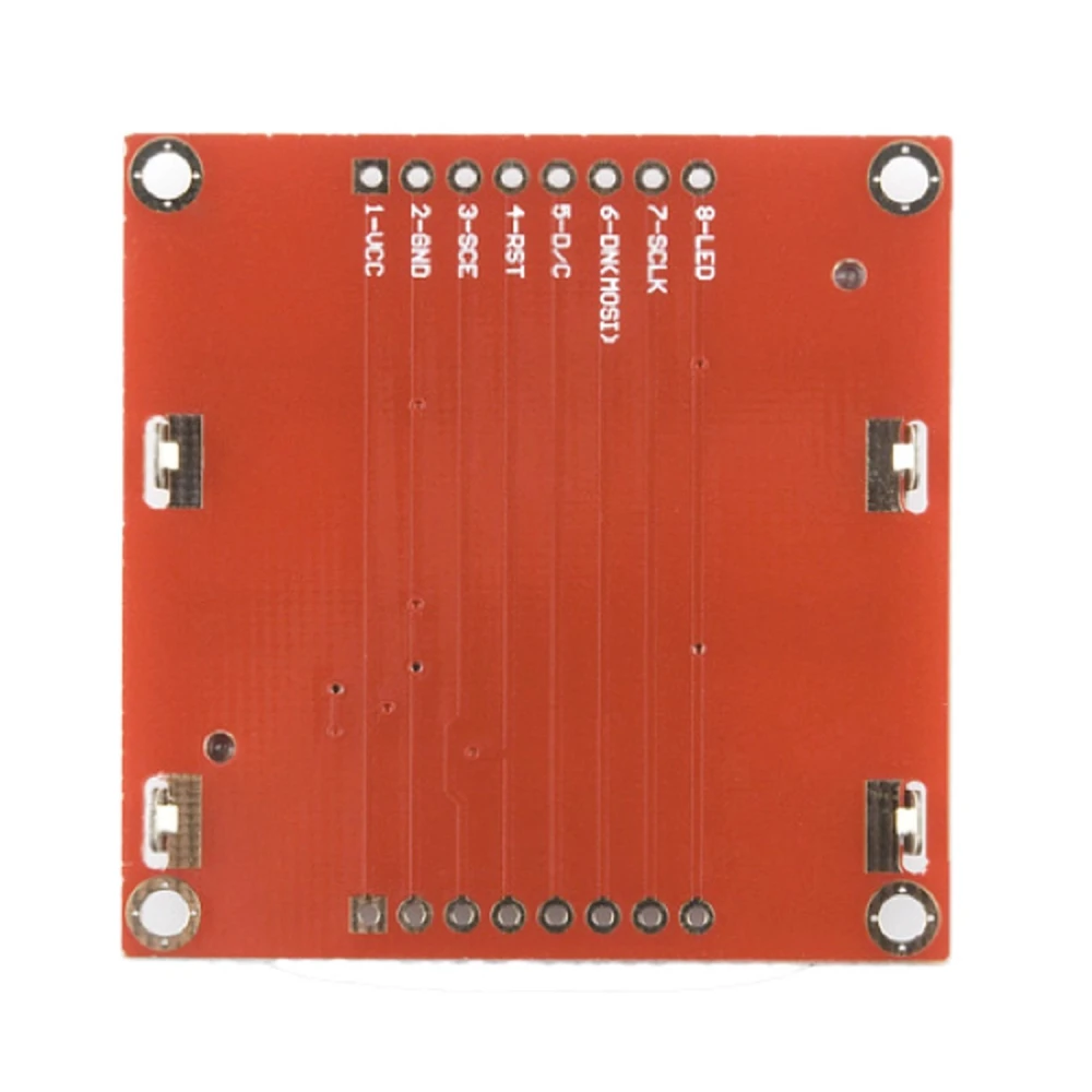 Detalle de PCB y puntos de soldadura de pantalla LCD Nokia 5110