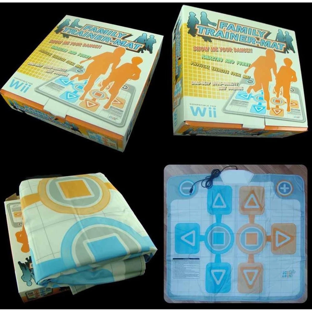 Tapis Family Trainer pour Nintendo Wii - Tapis d'exercice et de jeu pour 2 joueurs