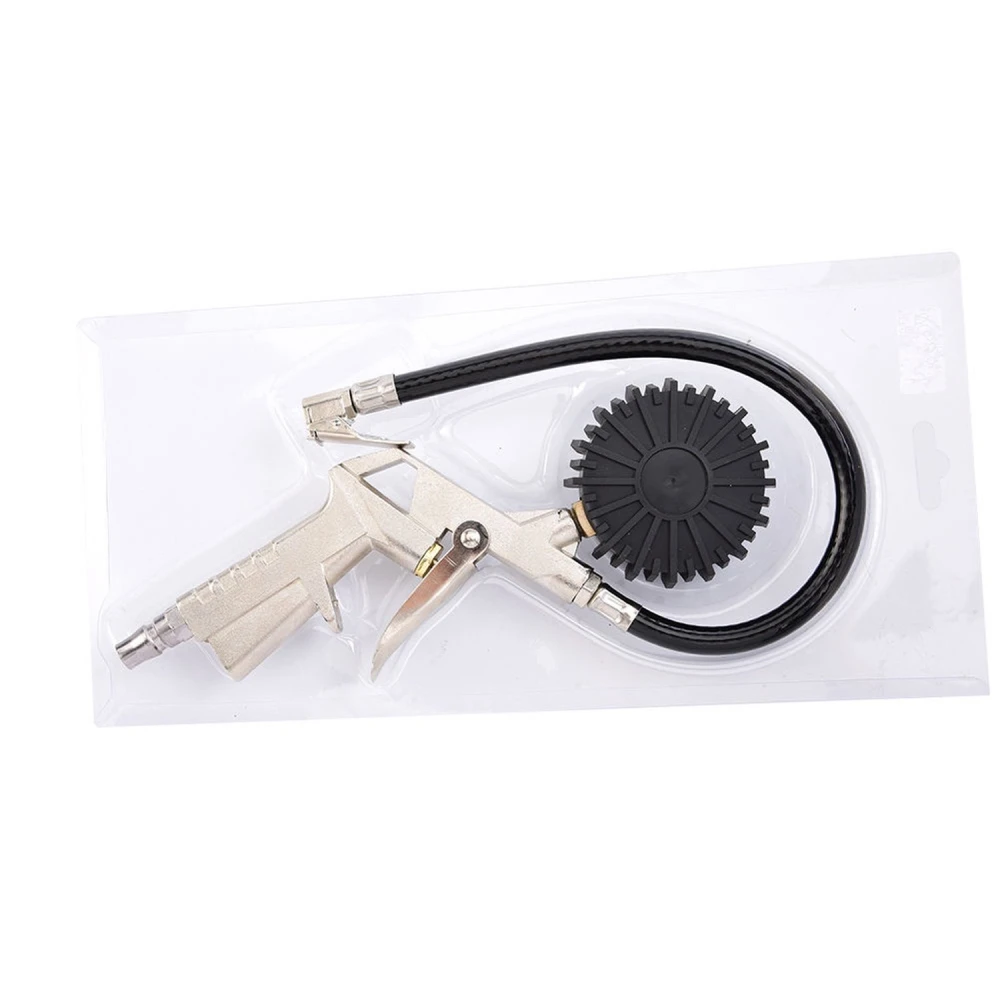 Herramienta de inflado de neumáticos con conexión Euro-Quick Coupler y manómetro