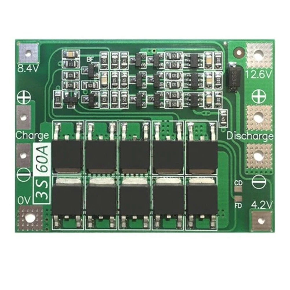 Carte de protection PCB 3S 60A pour batterie lithium améliorée