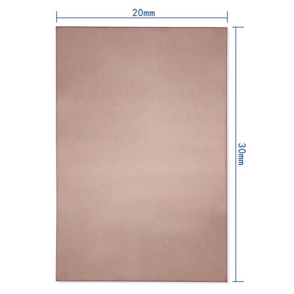 Plaque PCB cuivre 20x30cm simple face en fibre de verre FR4 pour DIY