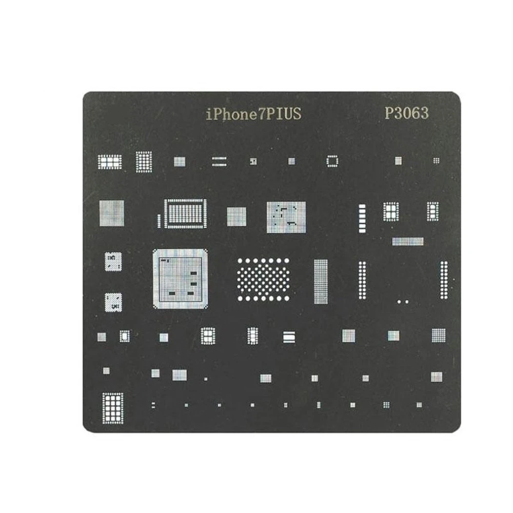 Plaque stencil IC iPhone 7plus - Gabarit BGA pour réparation et soudure