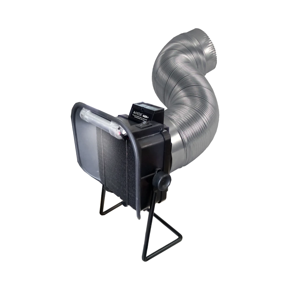 Plateforme de réparation SMD avec extracteur de fumées Aoyue 486 Plus avec tube d’extraction