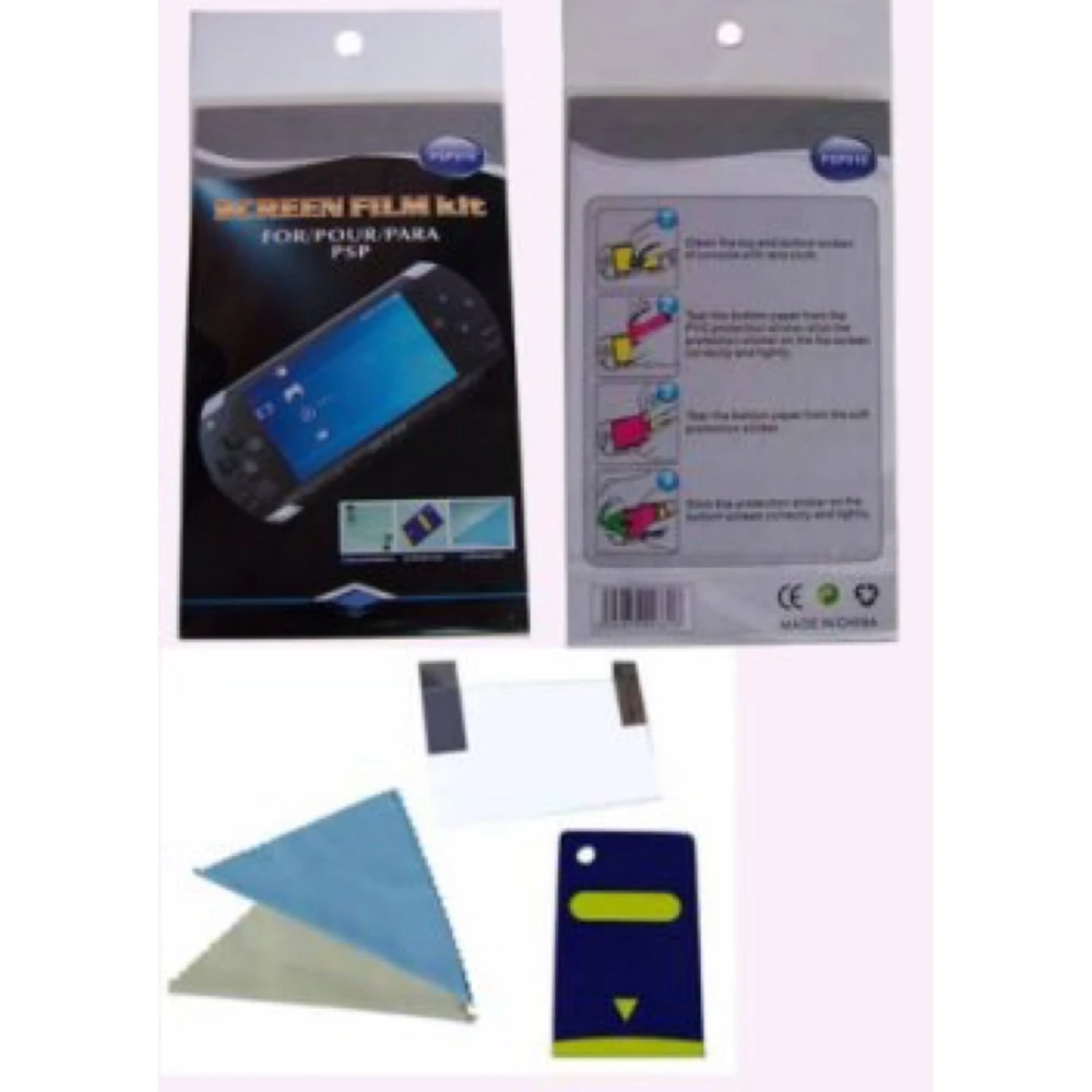 Film de protection écran PSP compatible avec PSP2000 Slim, PSP 3000 et PSP E1004 Street