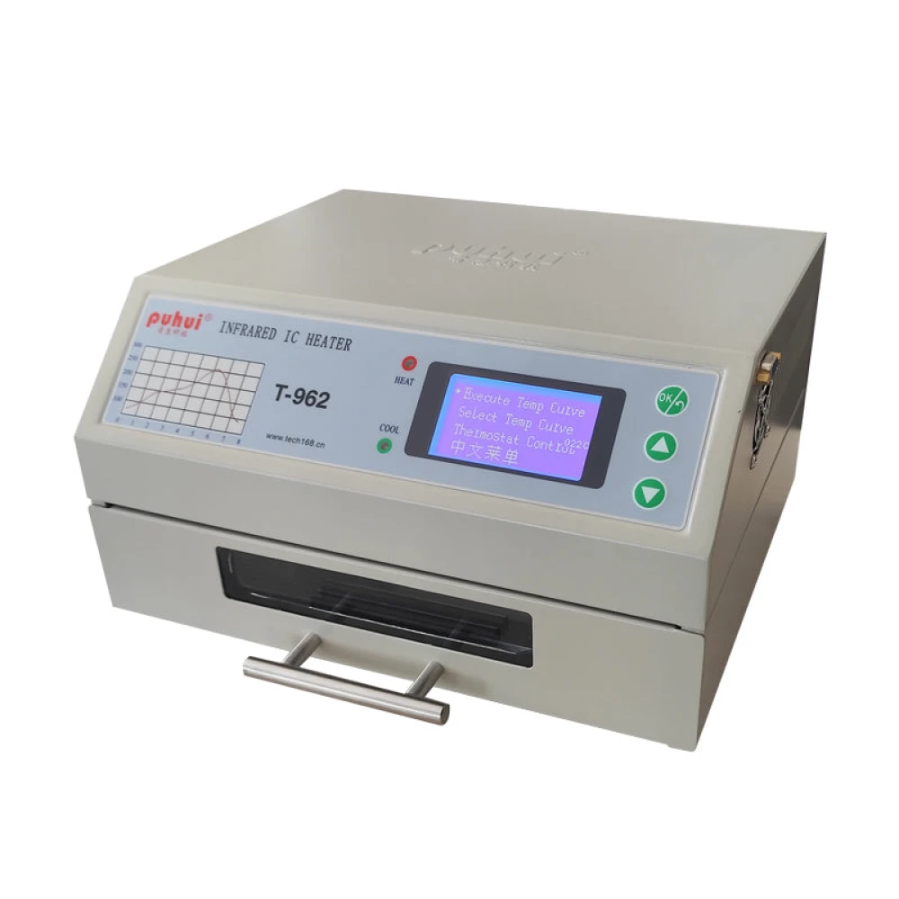 Puhui T-962 V2.0 Four de refusion infrarouge pour PCB et composants SMD BGA