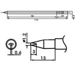 Pointe à souder Aoyue LF-12LD avec résistance pour stations de soudage