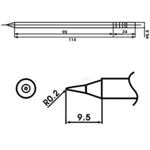 Panne de soudage Aoyue LF-I avec résistance incluse - pièce d’origine