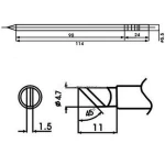Pointe de fer à souder Aoyue LF-K avec résistance incluse