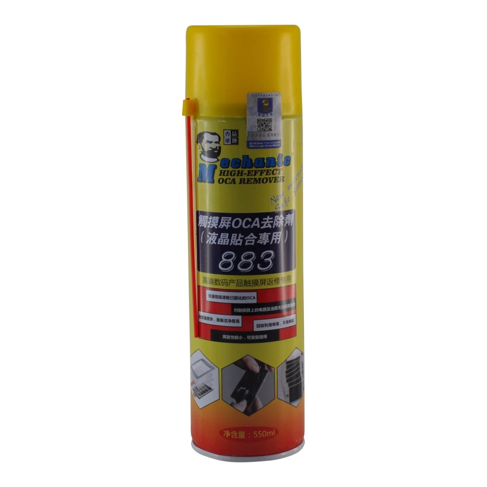 Dissolvant de colle OCA 883 nettoyant LCD 550ml Mechanic pour une réparation efficace