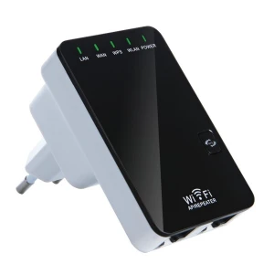 satkit Répéteur WiFi 300 Mbps avec 2 ports RJ45 - Extenseur et point d'accès