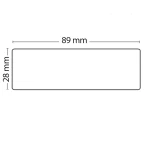 Rouleau de 130 étiquettes adhésives compatible Dymo 99010 format 89mm x 28mm