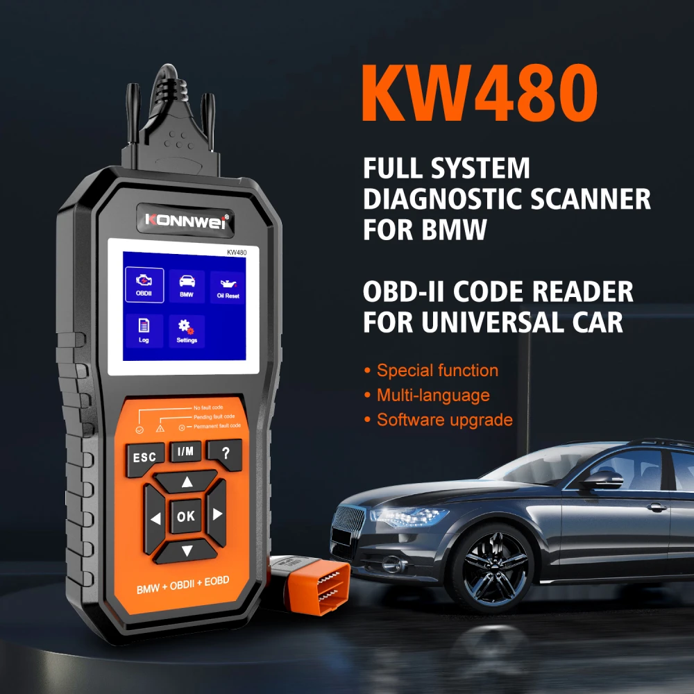Scanner diagnostic BMW Konnwei KW480 - Outil OBD2 pour BMW