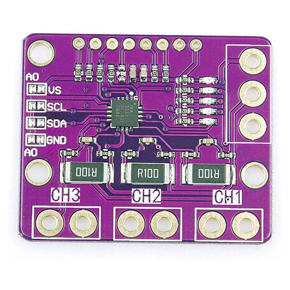 Capteur INA3221 Arduino pour moniteur de tension et courant 3 canaux