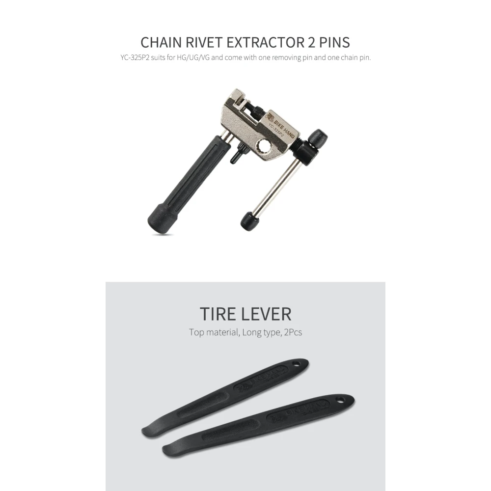 Kit outils vélo 18 en 1 Bikehand - jeu multifonction