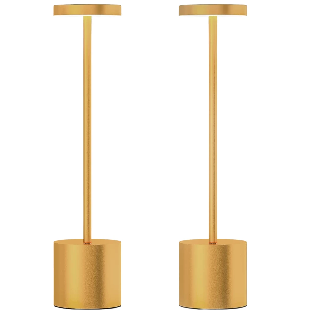 Set de lampes de table LED rechargeables et portables à 3 couleurs