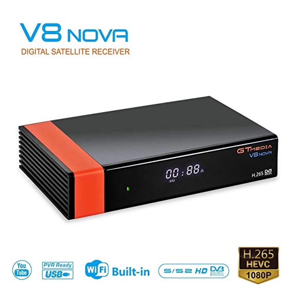 Décodeur satellite Freesat V8 Nova HD avec adaptateur inclus