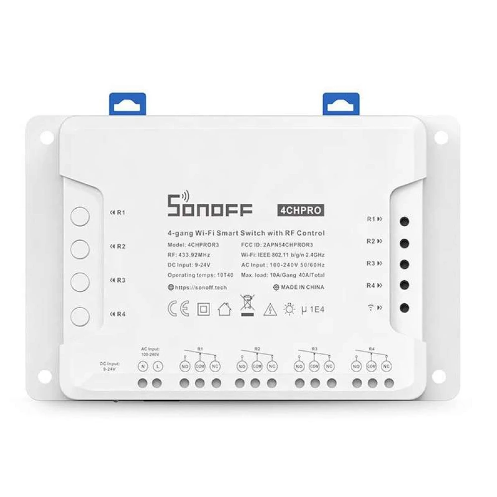 Sonoff 4CH Pro R3 interrupteur WiFi 4 canaux pour domotique compatible Alexa et Google Home