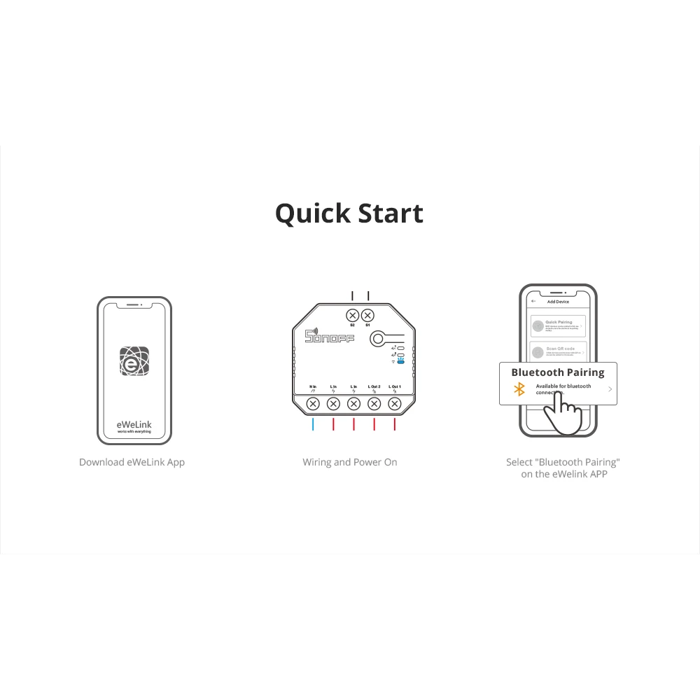 SONOFF DUAL R3 interrupteur intelligent double avec mesure de puissance et domotique