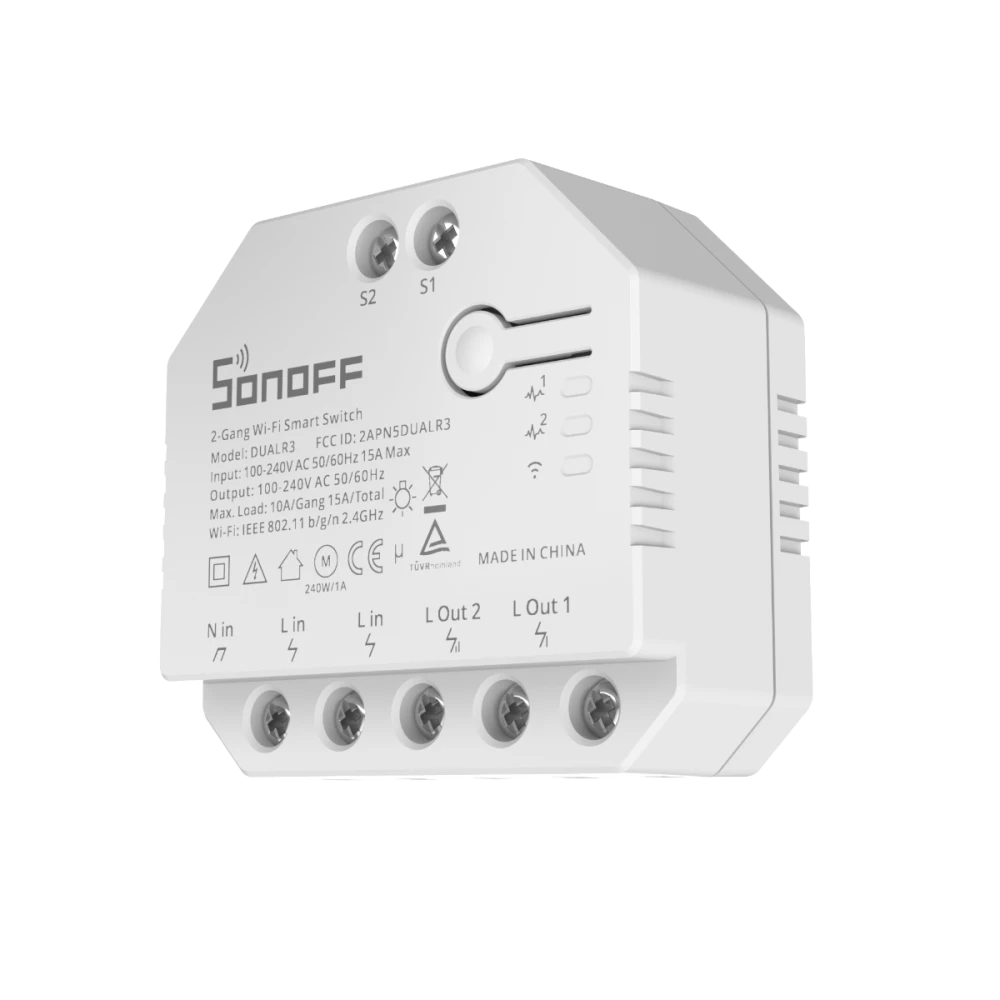 SONOFF DUAL R3 interrupteur intelligent double avec mesure de puissance et domotique