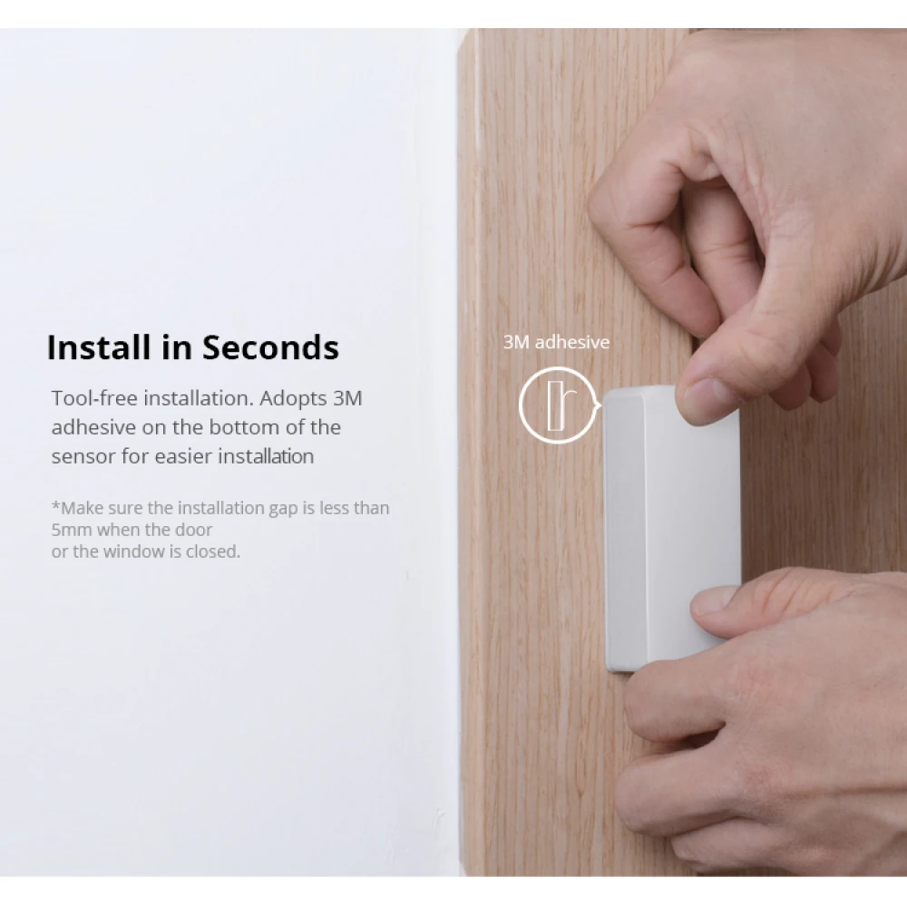 SONOFF SDW2 Capteur d'ouverture WiFi sans fil pour porte et fenêtre