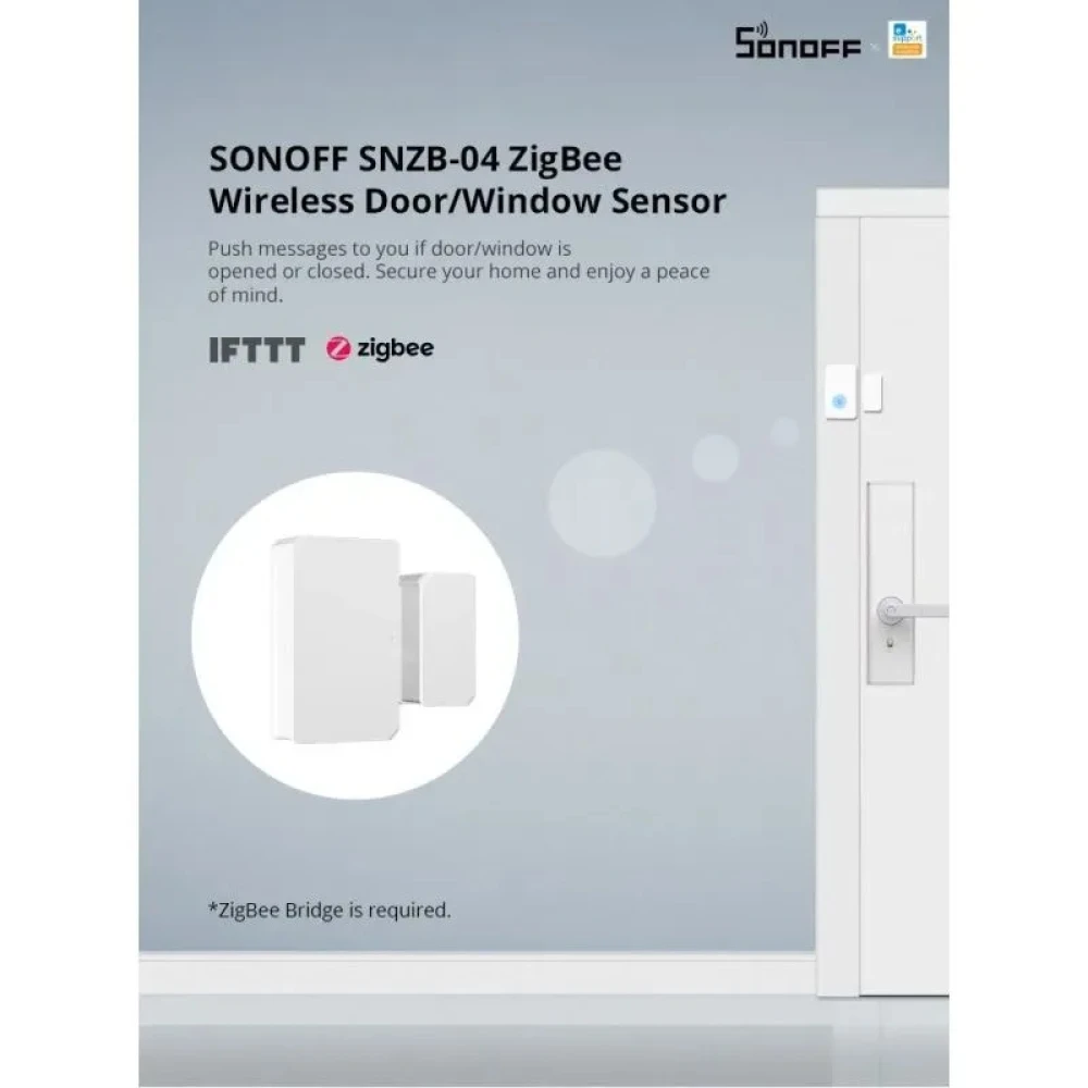 Sensor inteligente SONOFF SNZB-04 para automatización del hogar con ZigBee