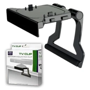 Support Kinect Xbox 360 pour TV avec clip noir compatible capteur Kinect