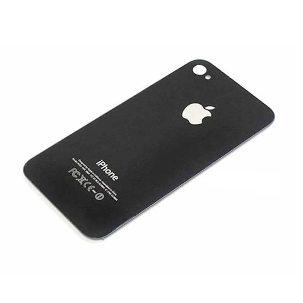 Coque arrière en verre iPhone 4 noir pour réparation et pièce d'origine