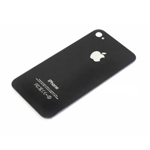 Coque arrière en verre iPhone 4 noir pour réparation et pièce d'origine