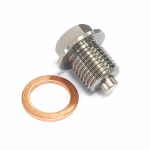 Bouchon de Vidange d'Huile Magnétique Inox M18 x 1,5 avec Joint - Carter Voiture Moto