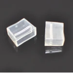 Capuchon de fin en PVC transparent pour ruban LED 220V AC 14mm