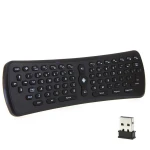 Clavier sans fil air mouse T6 pour Android TV avec télécommande 3 en 1