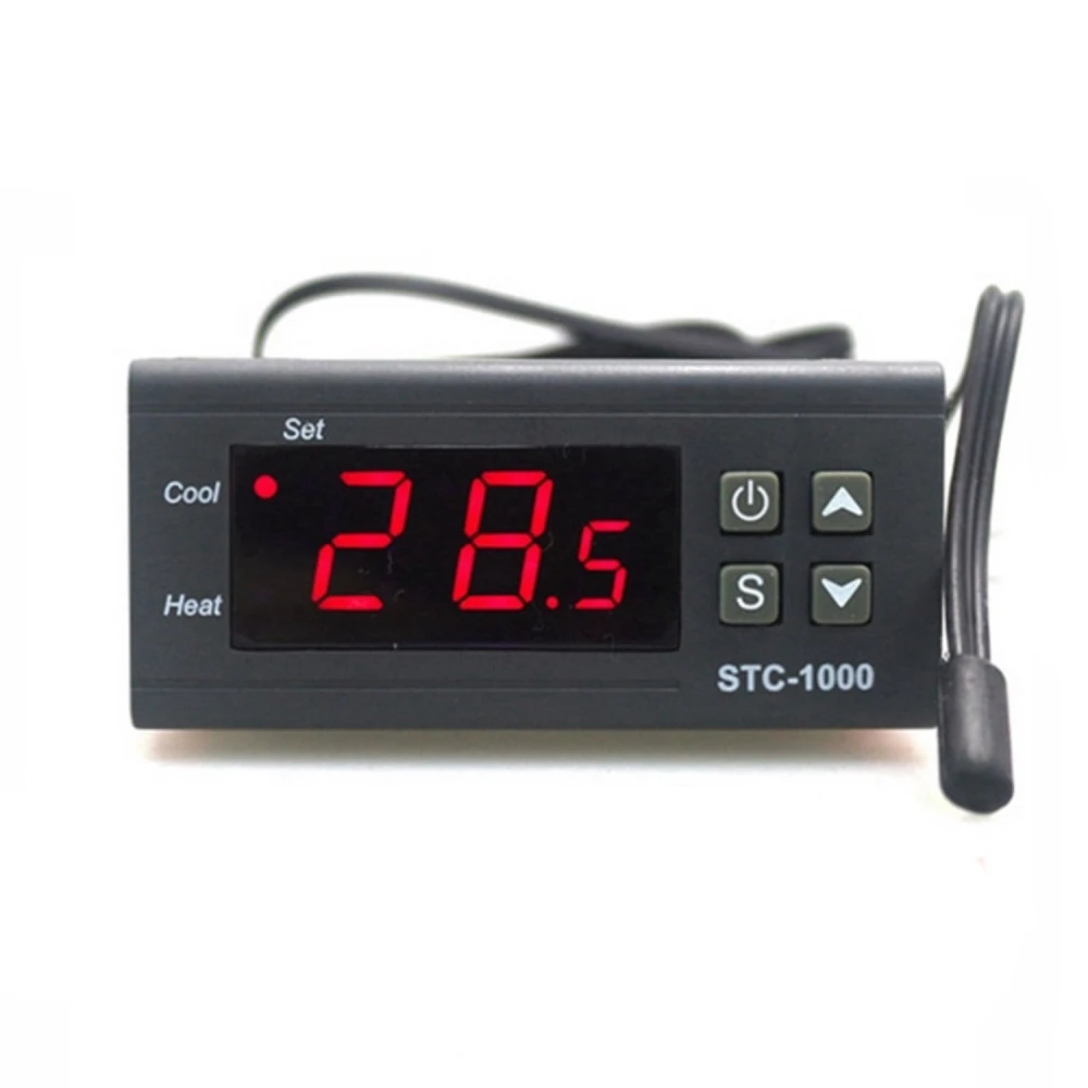 Thermostat digital 220V STC-1000 avec contrôle froid et chaleur pour incubateurs et aquariums