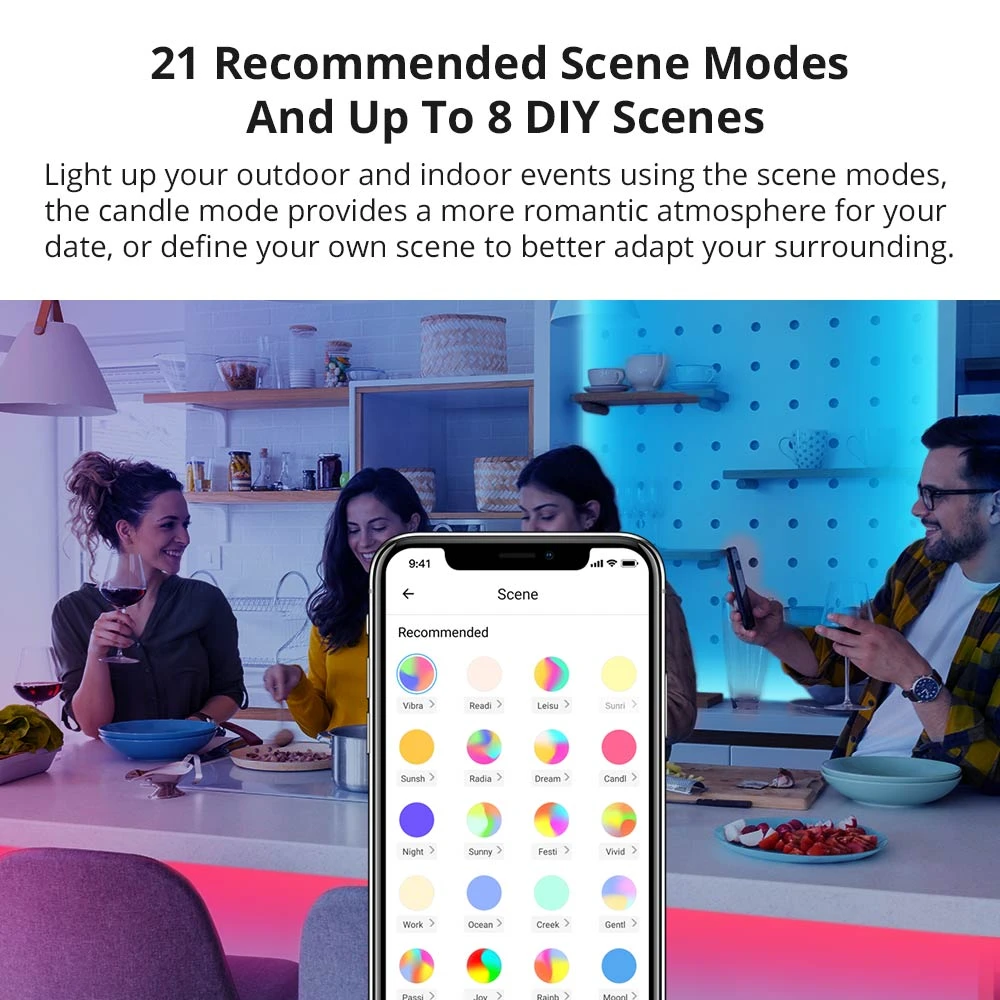 Ruban LED WiFi intelligent SONOFF L2 Lite 5 mètres avec télécommande et appli