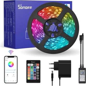 Ruban LED WiFi intelligent SONOFF L2 Lite 5 mètres avec télécommande et appli