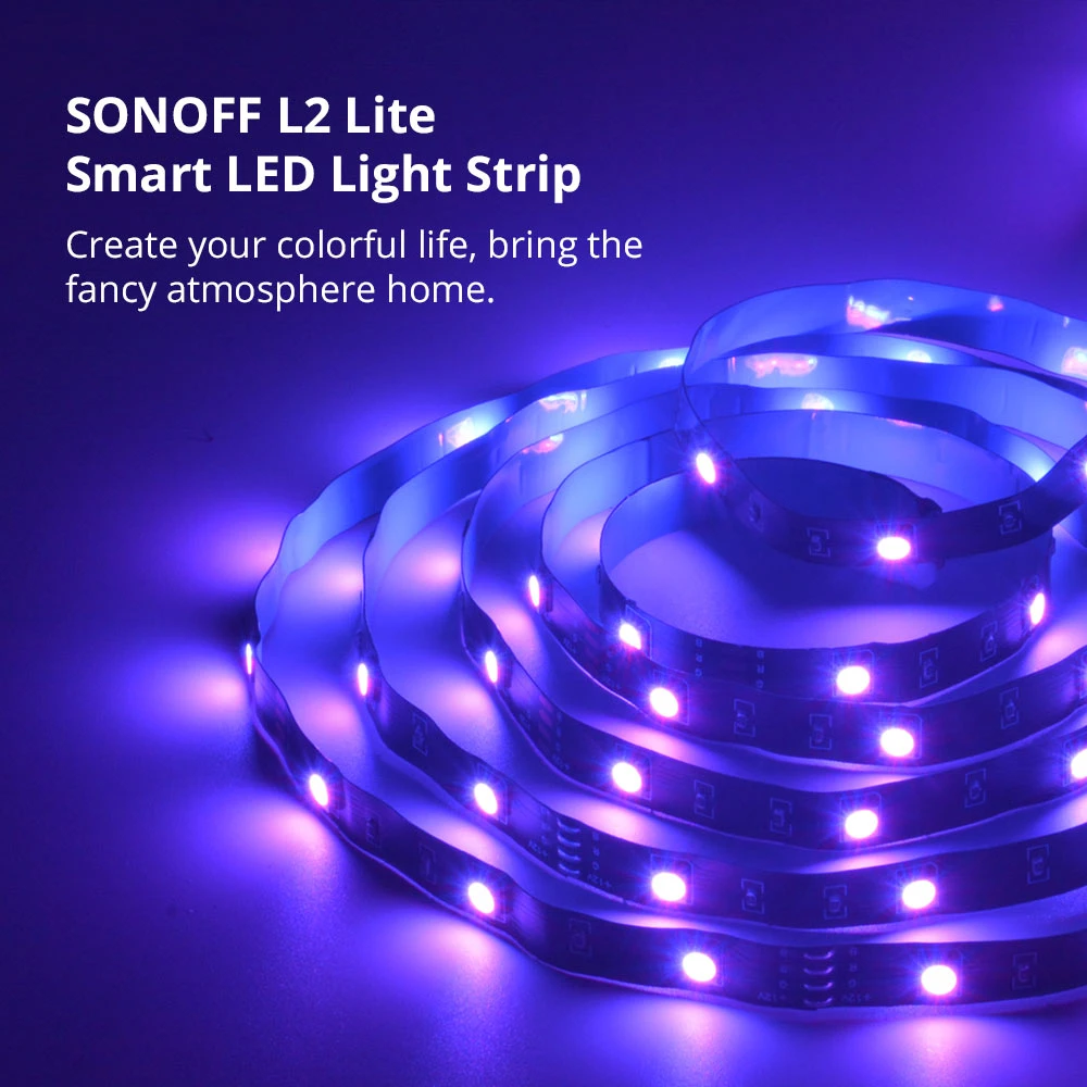 Ruban LED WiFi intelligent SONOFF L2 Lite 5 mètres avec télécommande et appli