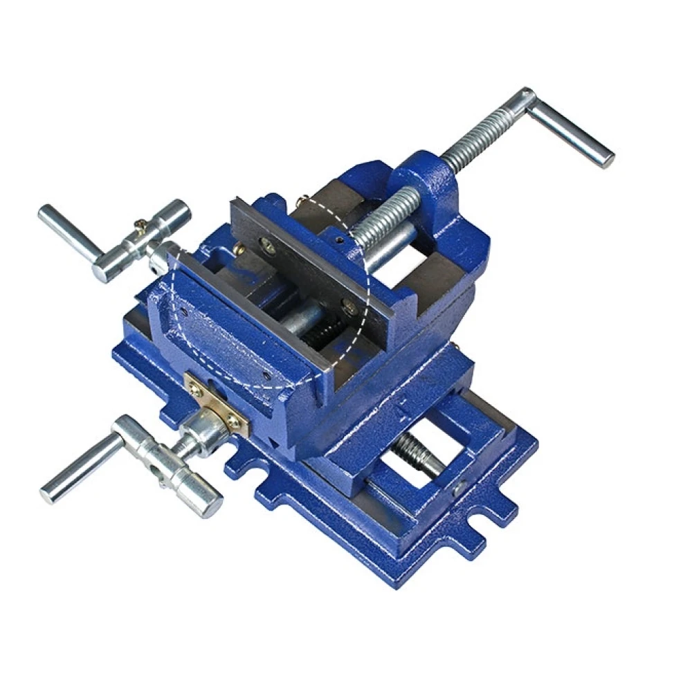 Detalle de la mordaza ajustable del tornillo de banco 100mm TSX TOOL