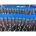 Gaine thermorétractable PVC 1m x 210mm x 0.15mm pour pack de batteries bleue