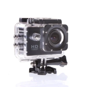Caméra d’action étanche pas chère 12MP HD 1080p grand angle avec accessoires