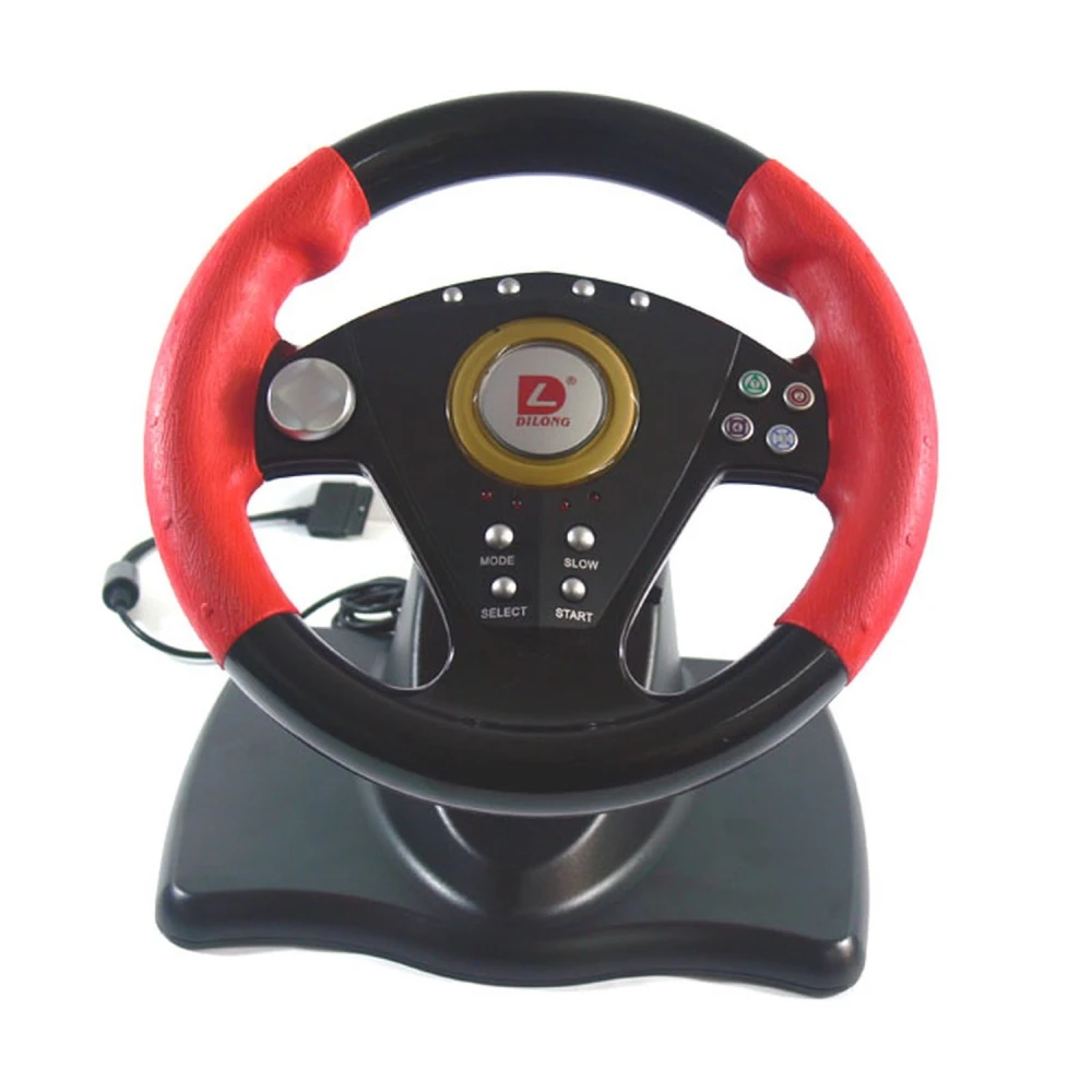 Volant de course avec pédales et vitesses pour PS3, PS2 et PC compatible