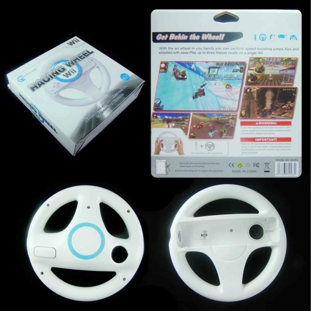 Volant pour Wiimote Wii Wheel - Contrôle précis pour jeux de conduite Wii