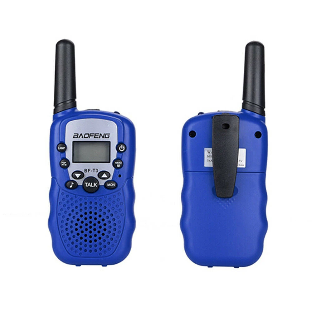 Pack de 2 Walkie Talkie Baofeng Bf-T3 22 Canales mostrando botones y linterna