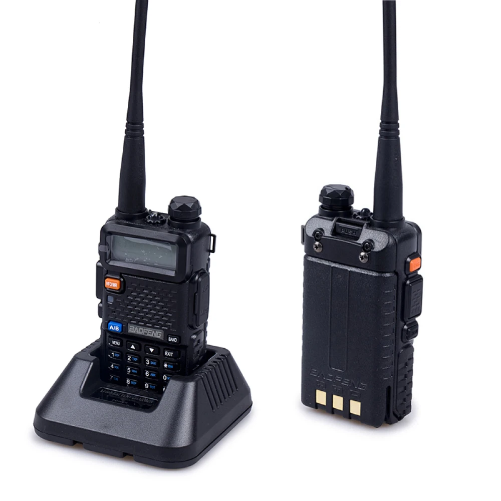 Talkie-walkie Baofeng UV-5R 8W avec oreillette et double bande VHF/UHF